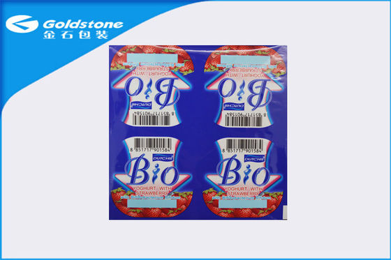 Kim loại sáng bóng bề mặt Lidding phim thực phẩm bao bì Tám Cup cấu trúc