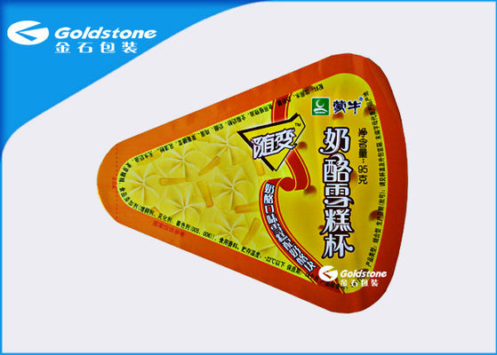 Thả hình dùng một lần nhiệt Seal Foil nắp niêm phong cho bao bì sữa
