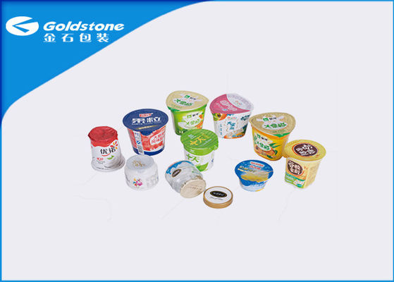 Nắp nhôm nổi và đầy màu sắc Pre-Cut cho hộp đựng kem